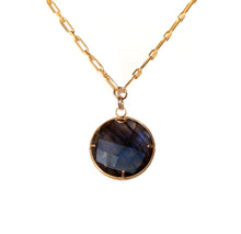 Load image into Gallery viewer, Val & Tina Siabella™ Charlotte Medallion Necklace - Labradorite