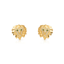 Load image into Gallery viewer, Lion of Judah Stud Earrings - Gold