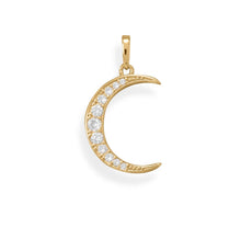 Load image into Gallery viewer, Crescent Moon Pendant Necklace