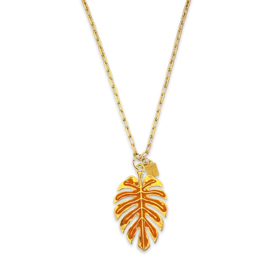 Autumn Necklace - Coral