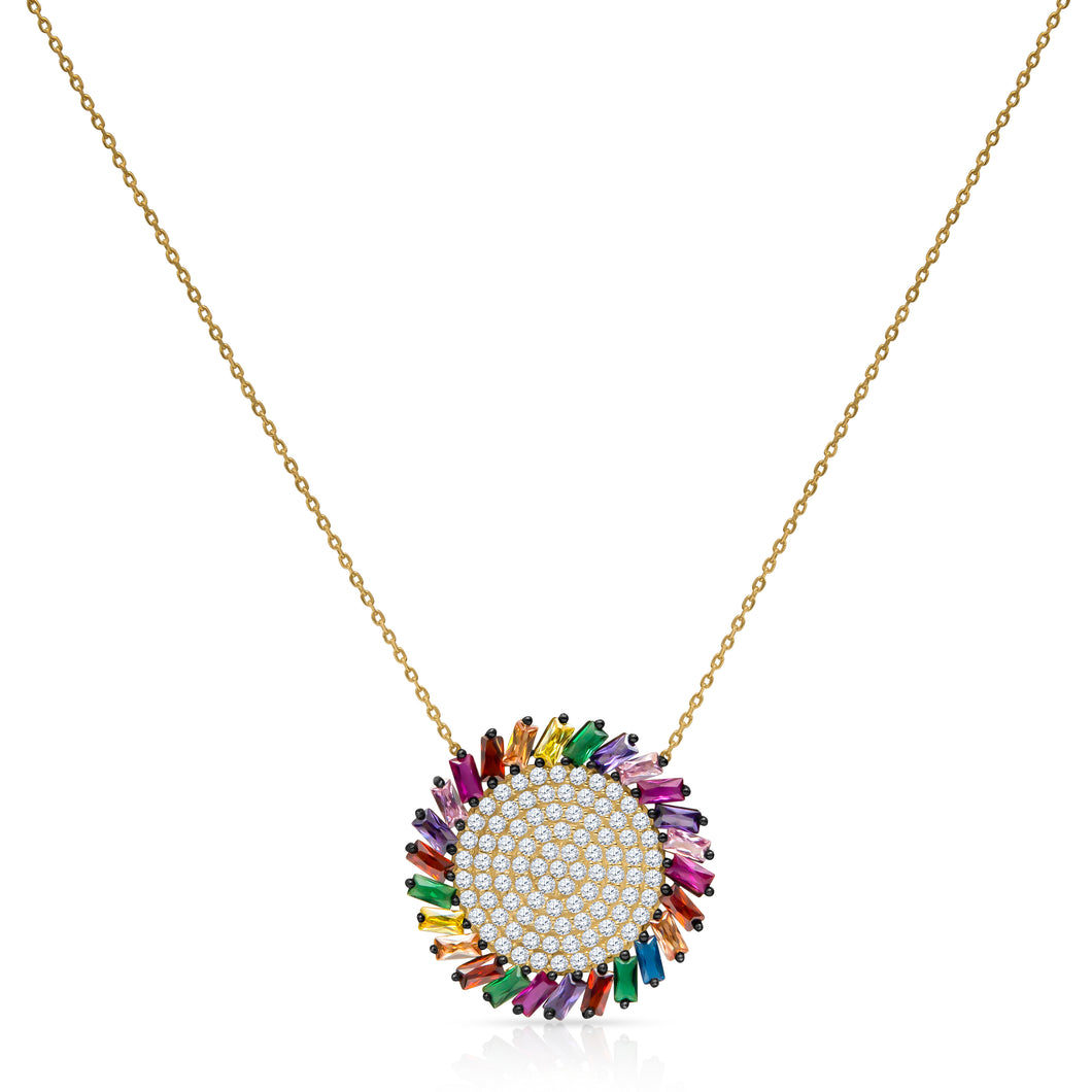 Rainbow Necklace - Gold