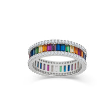 Load image into Gallery viewer, Rainbow Ring - Silver