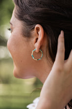 Load image into Gallery viewer, Camila Hoop Earrings - Blue