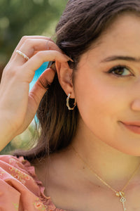 Camila Hoop Earrings - White
