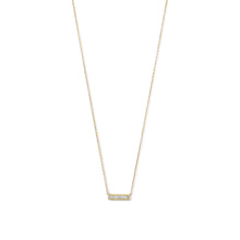 Load image into Gallery viewer, Mini CZ Bar Necklace