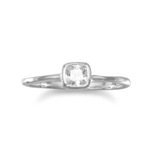 Load image into Gallery viewer, Square Clear CZ Ring