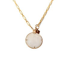 Load image into Gallery viewer, Charlotte Medallion Necklace - Moonstone