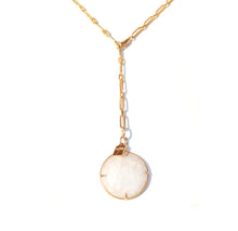 Load image into Gallery viewer, Charlotte Medallion Necklace - Moonstone