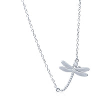 Load image into Gallery viewer, Dragonfly Necklace Silver