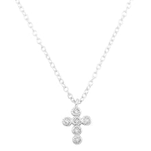 Load image into Gallery viewer, Mini Cross Choker Necklace - Silver