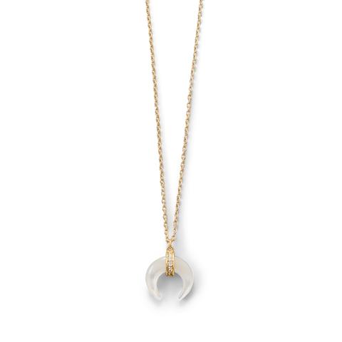 Mother of Pearl Crescent Necklace