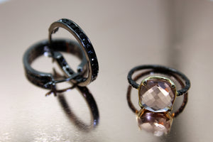 Noir Rose Quartz Ring