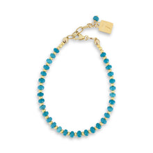 Load image into Gallery viewer, Turquoise &amp; Gold Bracelet