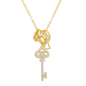 "You Hold The Key" Necklace - Gold