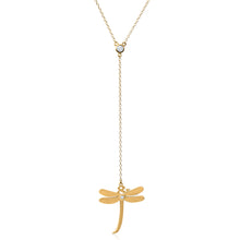 Load image into Gallery viewer, Dragonfly Lariat Gold
