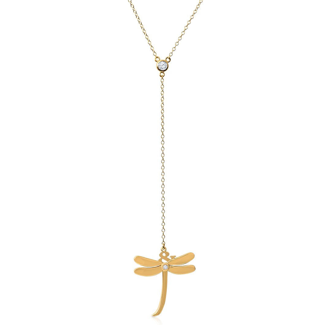 Dragonfly Lariat Gold