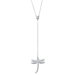 Dragonfly Lariat Silver